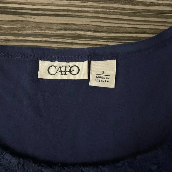 Cato Women’s Navy Blue Maxi Dress Size Small - Picture 4 of 6